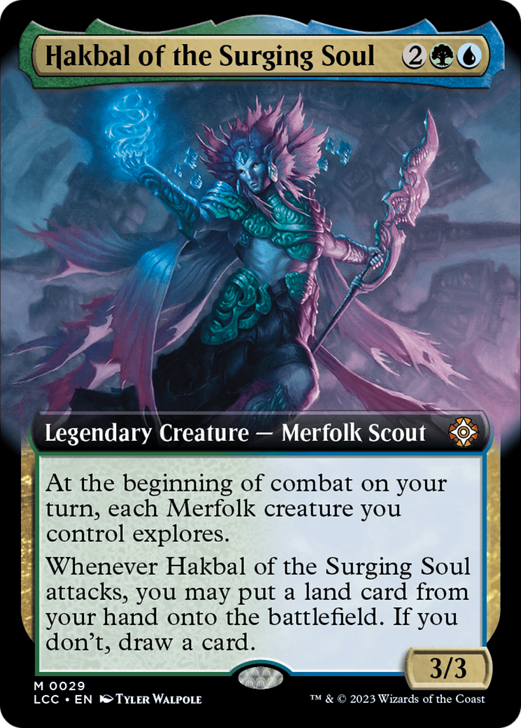 Hakbal of the Surging Soul (Extended Art) [The Lost Caverns of Ixalan Commander] | Mega City Incorporated