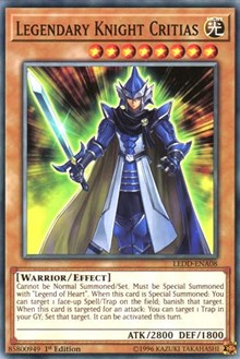 Legendary Knight Critias [LEDD-ENA08] Common | Mega City Incorporated