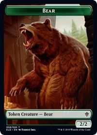 Bear // Food (17) Double-sided Token [Throne of Eldraine Tokens] | Mega City Incorporated