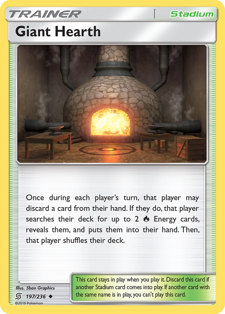 Giant Hearth (197/236) [Sun & Moon: Unified Minds] | Mega City Incorporated