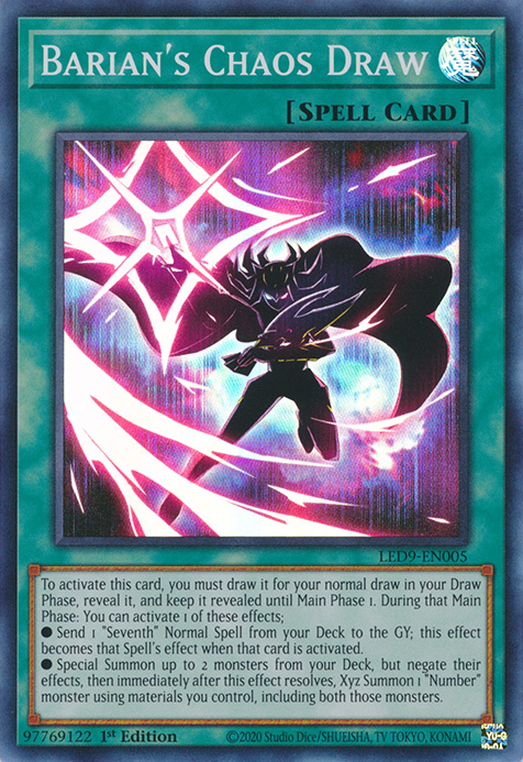 Barian's Chaos Draw [LED9-EN005] Super Rare | Mega City Incorporated