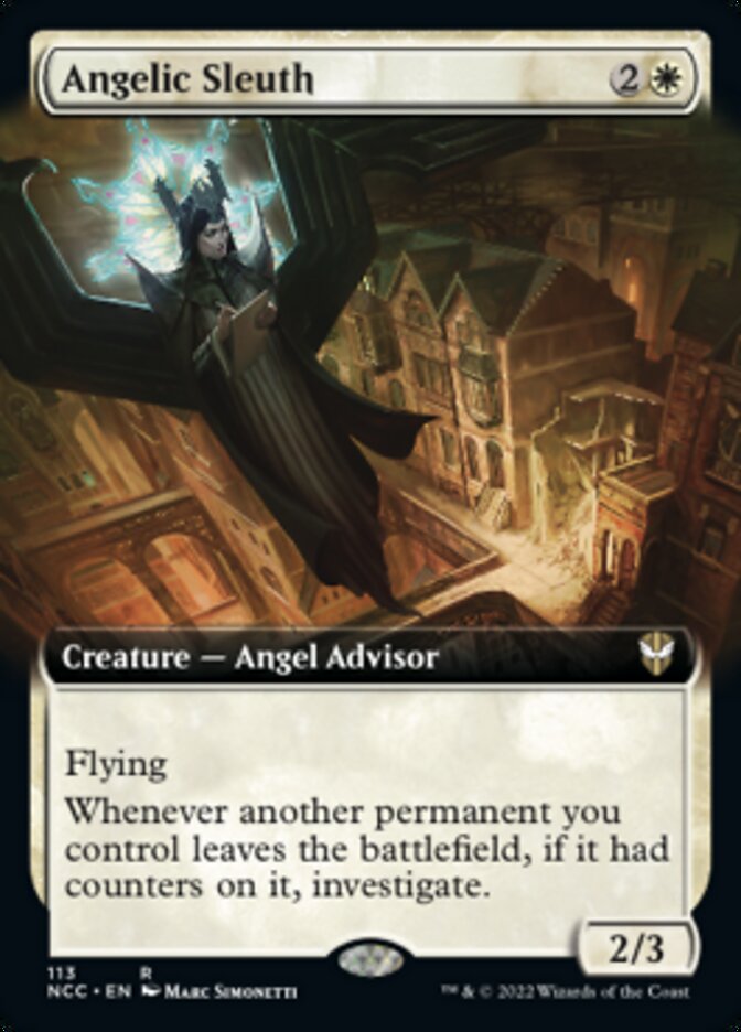 Angelic Sleuth (Extended Art) [Streets of New Capenna Commander] | Mega City Incorporated