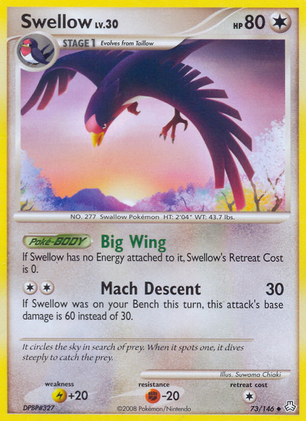 Swellow (73/146) [Diamond & Pearl: Legends Awakened] | Mega City Incorporated