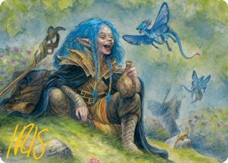 Feywild Trickster Art Card (Gold-Stamped Signature) [Dungeons & Dragons: Adventures in the Forgotten Realms Art Series] | Mega City Incorporated