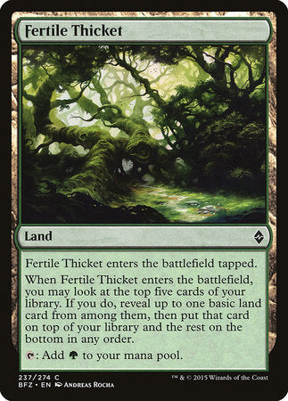 Fertile Thicket [Battle for Zendikar] | Mega City Incorporated