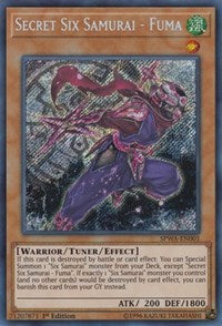 Secret Six Samurai - Fuma [SPWA-EN001] Secret Rare | Mega City Incorporated