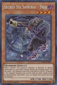 Secret Six Samurai - Doji [SPWA-EN004] Secret Rare | Mega City Incorporated