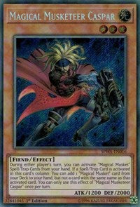 Magical Musketeer Caspar [SPWA-EN016] Secret Rare | Mega City Incorporated