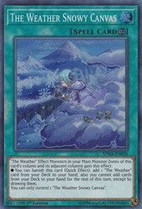 The Weather Snowy Canvas [SPWA-EN036] Super Rare | Mega City Incorporated