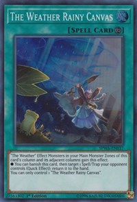 The Weather Rainy Canvas [SPWA-EN037] Super Rare | Mega City Incorporated