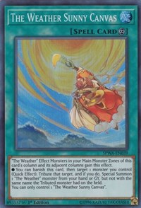The Weather Sunny Canvas [SPWA-EN039] Super Rare | Mega City Incorporated