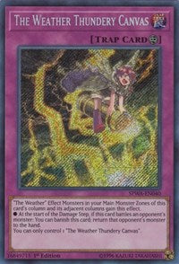 The Weather Thundery Canvas [SPWA-EN040] Secret Rare | Mega City Incorporated