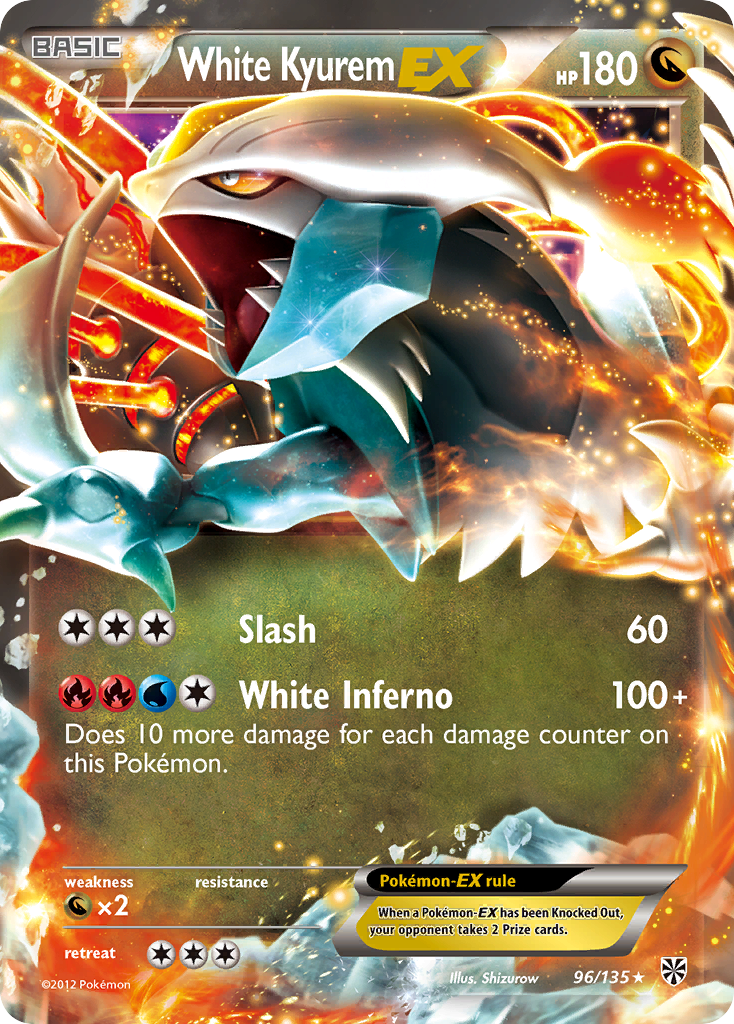 White Kyurem EX (96/135) [Black & White: Plasma Storm] | Mega City Incorporated