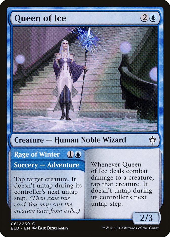 Queen of Ice // Rage of Winter [Throne of Eldraine] | Mega City Incorporated