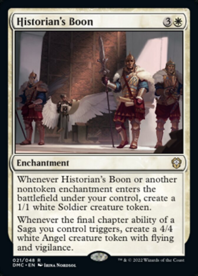 Historian's Boon [Dominaria United Commander] | Mega City Incorporated