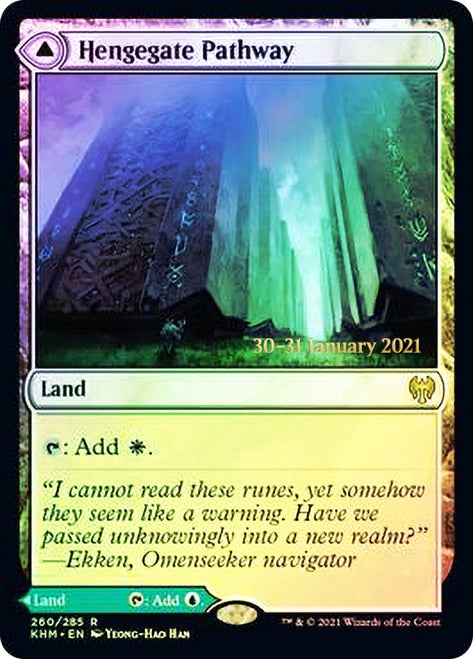 Hengegate Pathway // Mistgate Pathway  [Kaldheim Prerelease Promos] | Mega City Incorporated