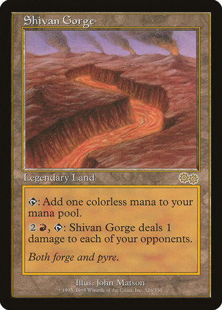 Shivan Gorge [Urza's Saga] | Mega City Incorporated