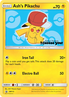 Ash's Pikachu (SM113) [Sun & Moon: Black Star Promos] | Mega City Incorporated