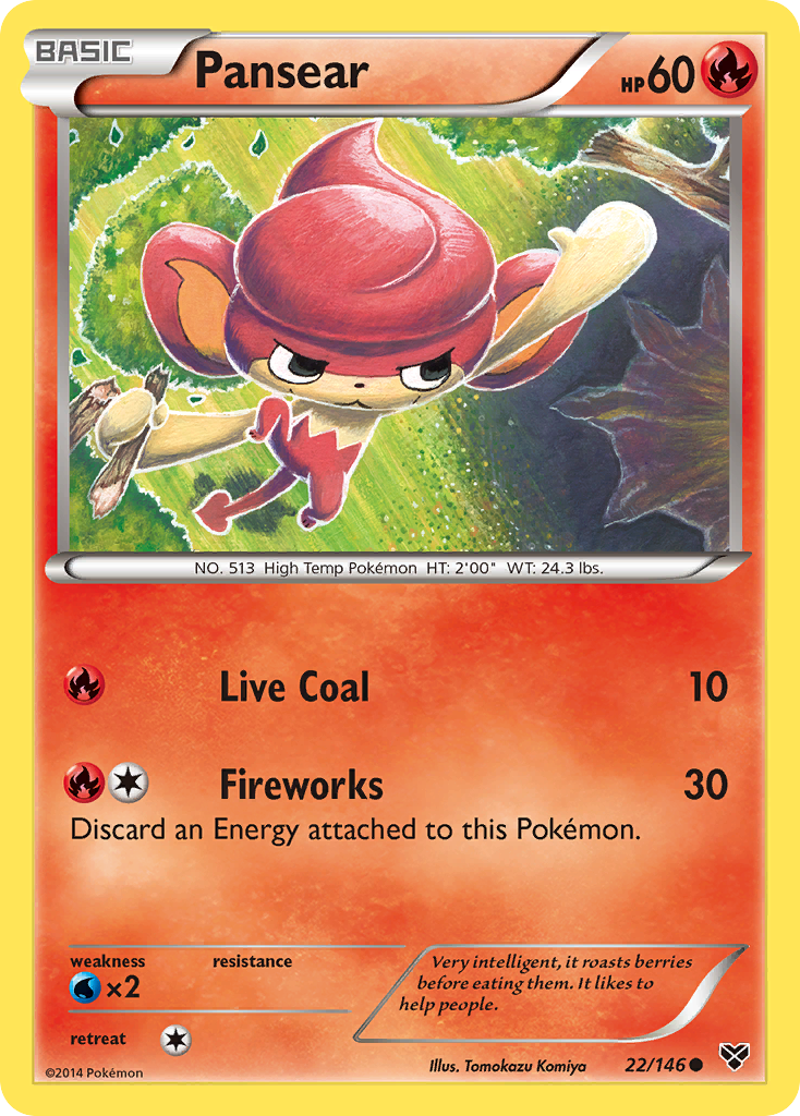 Pansear (22/146) [XY: Base Set] | Mega City Incorporated