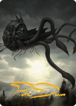 Nautiloid Ship Art Card (Gold-Stamped Signature) [Commander Legends: Battle for Baldur's Gate Art Series] | Mega City Incorporated