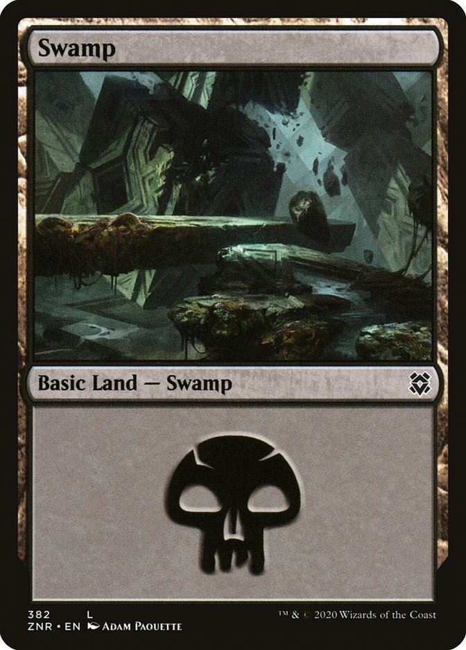 Swamp (382) [Zendikar Rising] | Mega City Incorporated