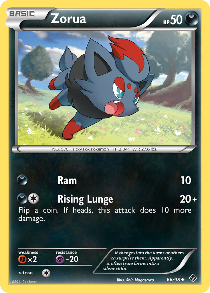 Zorua (66/98) [Black & White: Emerging Powers] | Mega City Incorporated