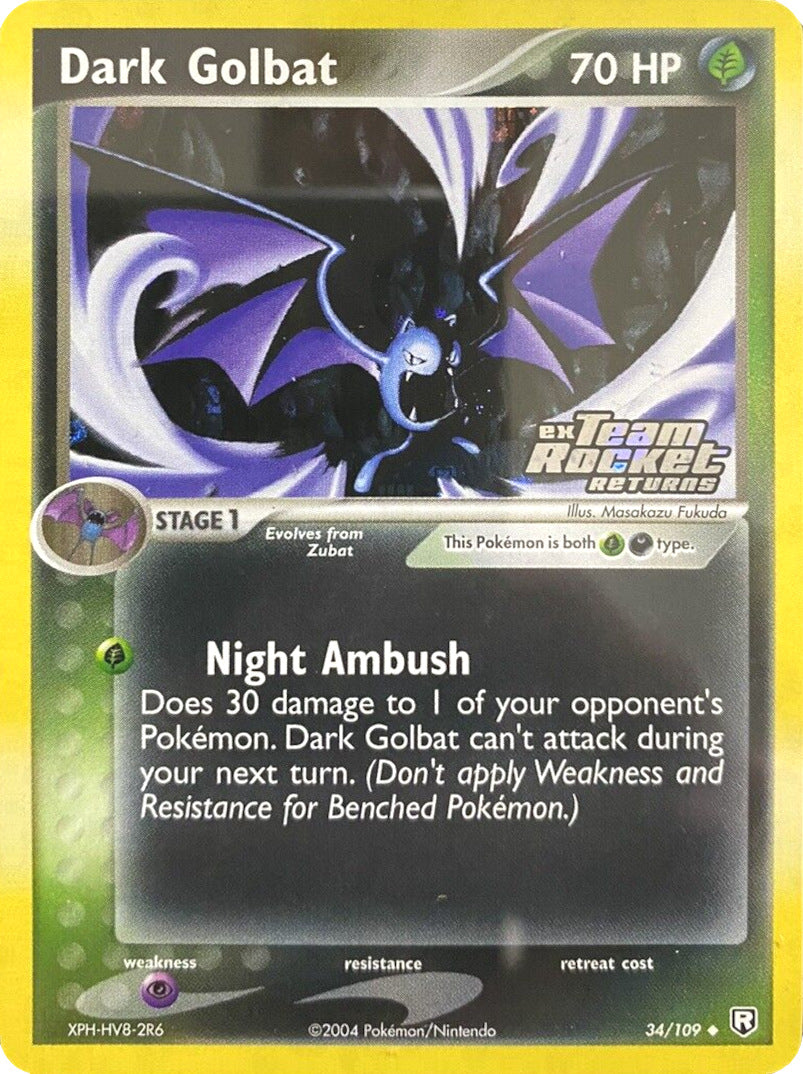 Dark Golbat (34/109) (Stamped) [EX: Team Rocket Returns] | Mega City Incorporated