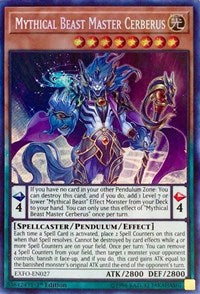 Mythical Beast Master Cerberus [EXFO-EN027] Secret Rare | Mega City Incorporated