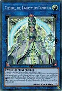 Curious, the Lightsworn Dominion [EXFO-EN091] Super Rare | Mega City Incorporated