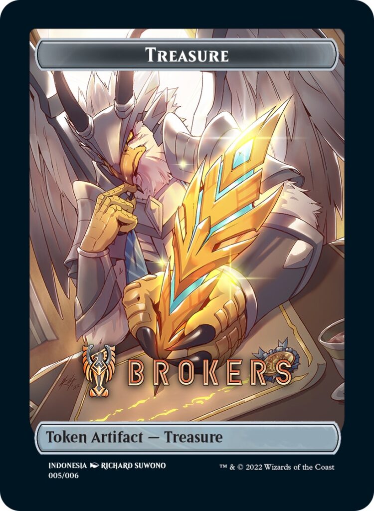 Treasure Token (Brokers) (Southeast Asia Artists) [Streets of New Capenna Tokens] | Mega City Incorporated