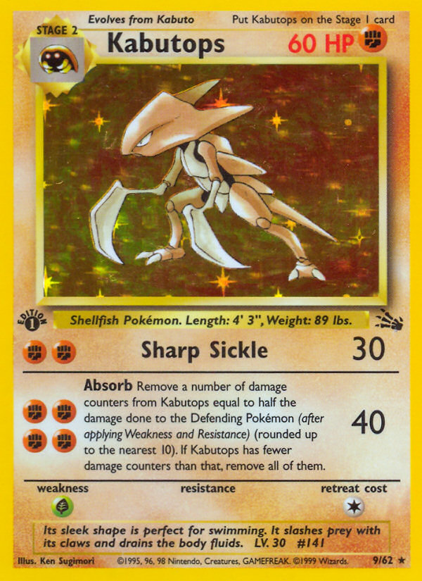 Kabutops (9/62) [Fossil 1st Edition] | Mega City Incorporated