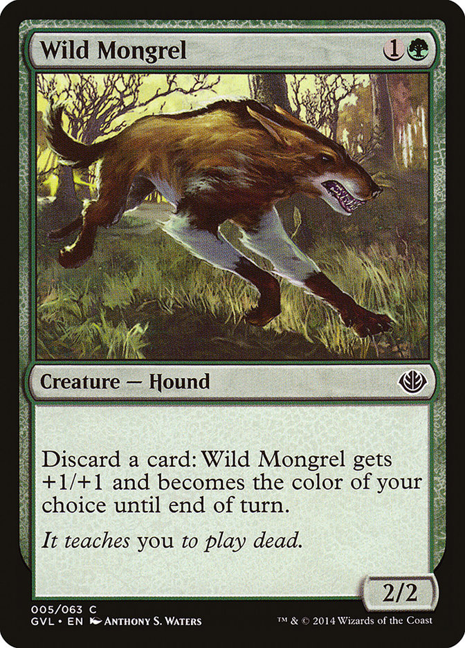 Wild Mongrel (Garruk vs. Liliana) [Duel Decks Anthology] | Mega City Incorporated