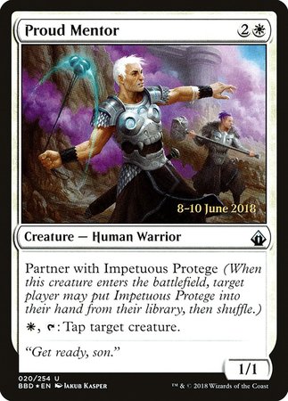 Proud Mentor [Battlebond Promos] | Mega City Incorporated