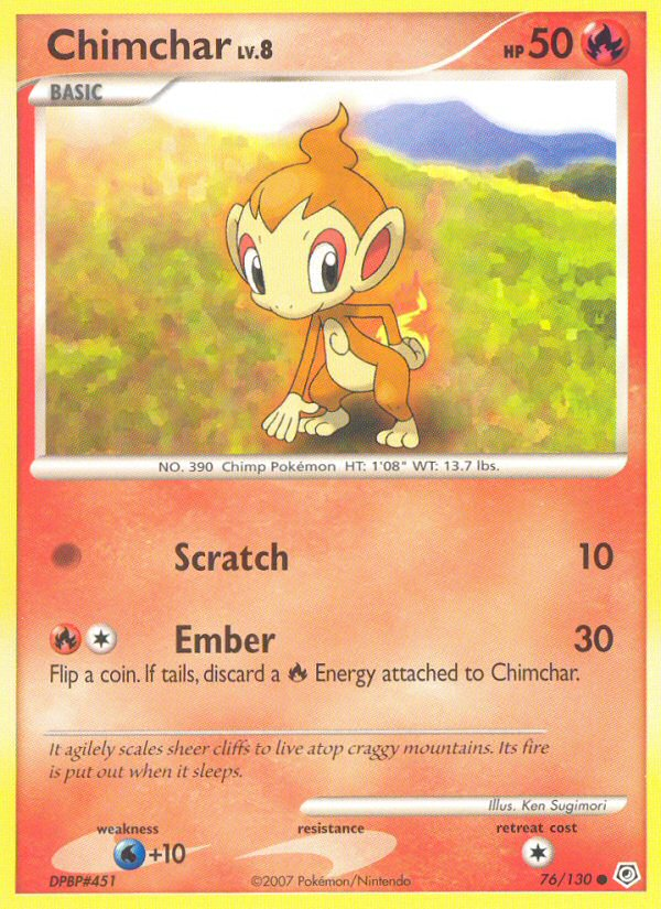 Chimchar (76/130) [Diamond & Pearl: Base Set] | Mega City Incorporated