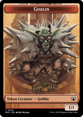 Goblin // Sliver Double-Sided Token [March of the Machine Commander Tokens] | Mega City Incorporated