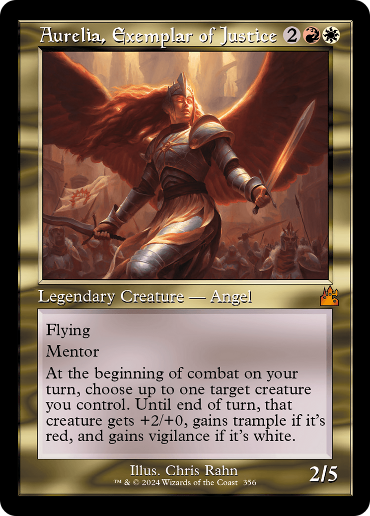 Aurelia, Exemplar of Justice (Retro) [Ravnica Remastered] | Mega City Incorporated