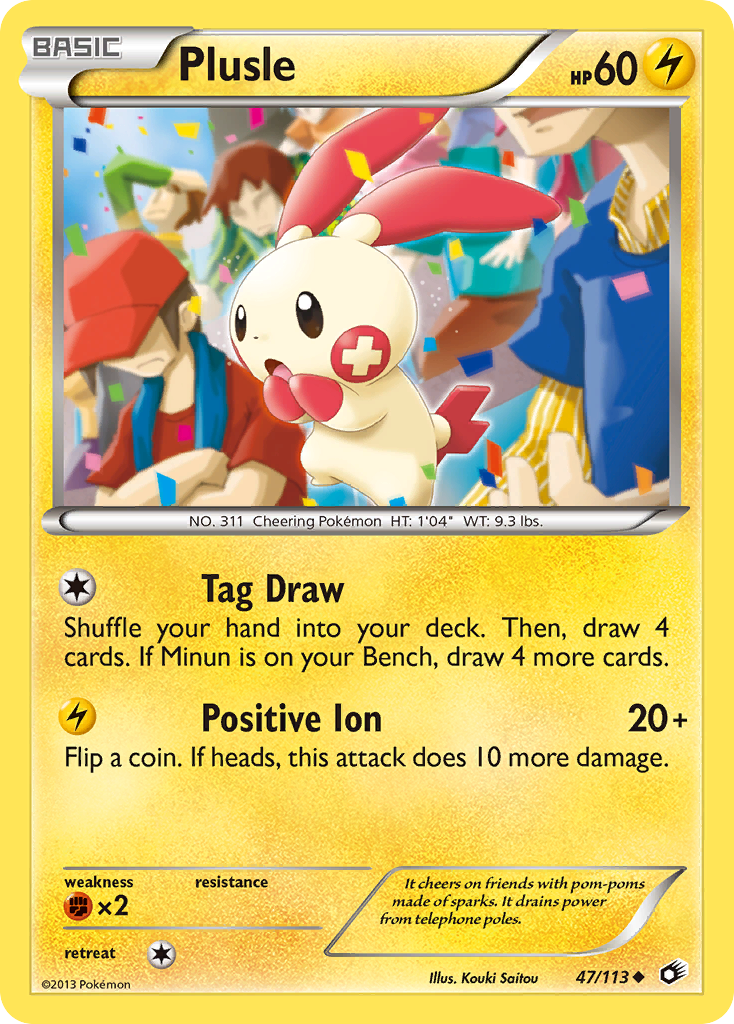 Plusle (47/113) [Black & White: Legendary Treasures] | Mega City Incorporated