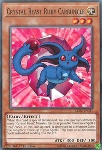 Crystal Beast Ruby Carbuncle [LED2-EN041] Common | Mega City Incorporated