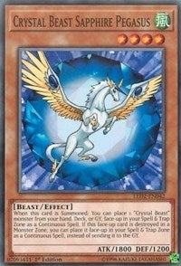 Crystal Beast Sapphire Pegasus [LED2-EN042] Common | Mega City Incorporated