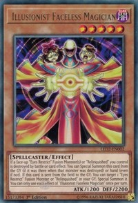 Illusionist Faceless Magician [LED2-EN002] Rare | Mega City Incorporated