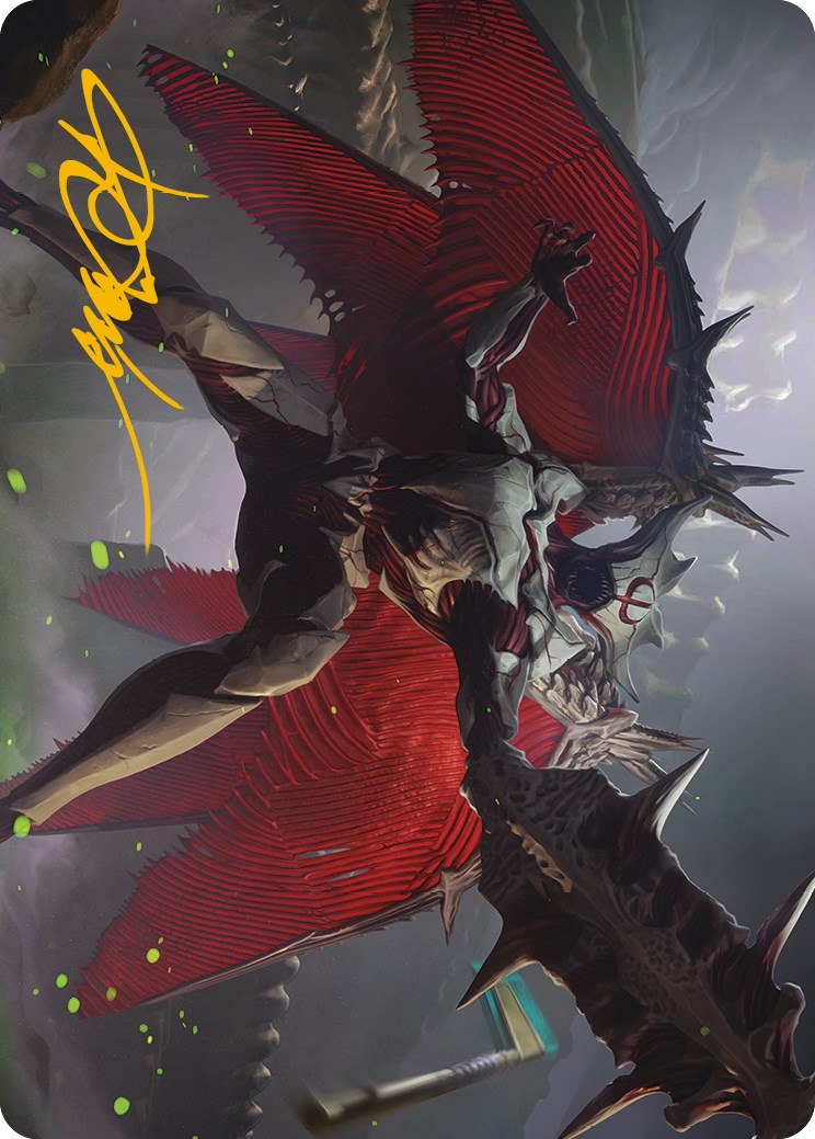 Phyrexian Vindicator Art Card (Gold-Stamped Signature) [Phyrexia: All Will Be One Art Series] | Mega City Incorporated