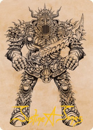 Iron Golem (Showcase) Art Card (Gold-Stamped Signature) [Dungeons & Dragons: Adventures in the Forgotten Realms Art Series] | Mega City Incorporated