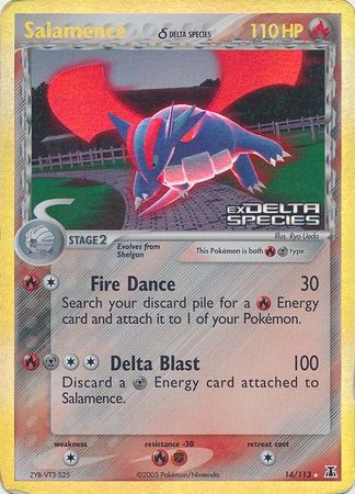 Salamence (14/113) (Delta Species) (Stamped) [EX: Delta Species] | Mega City Incorporated