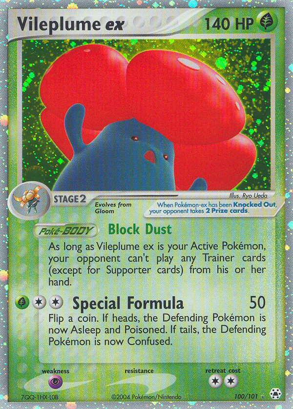 Vileplume ex (100/101) [EX: Hidden Legends] | Mega City Incorporated