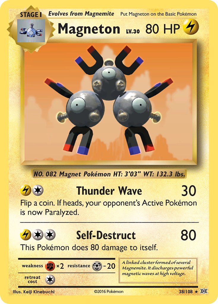 Magneton (38/108) (Theme Deck Exclusive) [XY: Evolutions] | Mega City Incorporated