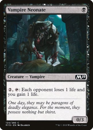 Vampire Neonate [Core Set 2019] | Mega City Incorporated