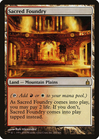 Sacred Foundry [Ravnica: City of Guilds] | Mega City Incorporated