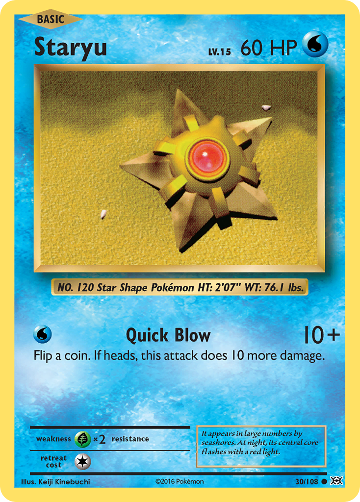 Staryu (30/108) [XY: Evolutions] | Mega City Incorporated