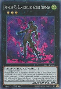 Number 75: Bamboozling Gossip Shadow [BLRR-EN032] Secret Rare | Mega City Incorporated