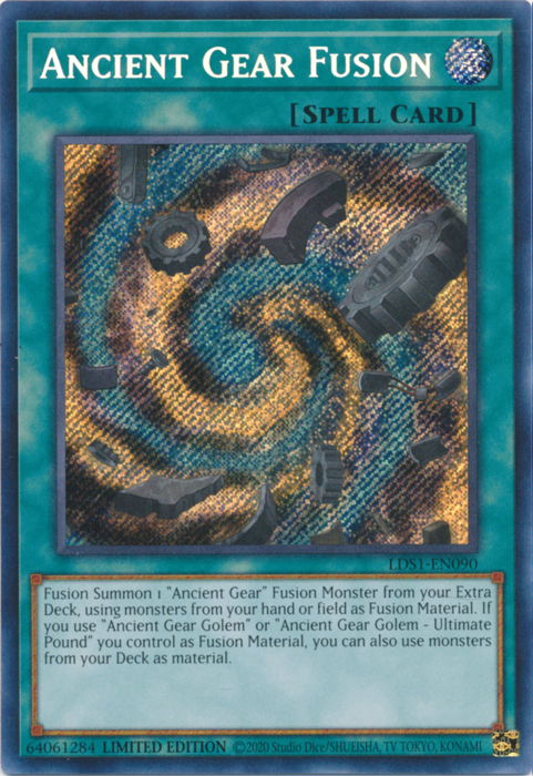 Ancient Gear Fusion [LDS1-EN090] Secret Rare | Mega City Incorporated